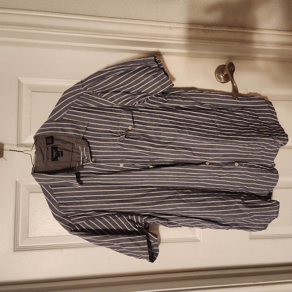 Blue with White Pinstripe